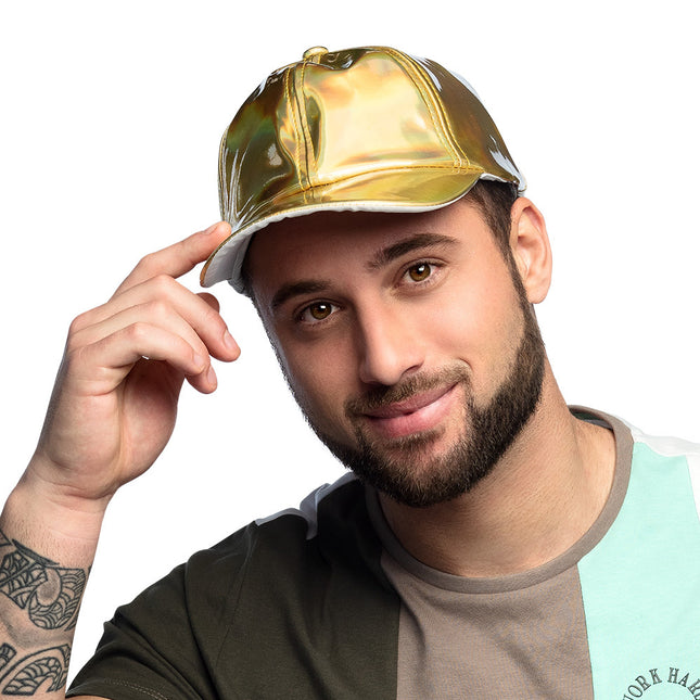 Gorra Holográfica Oro Ajustable 26cm