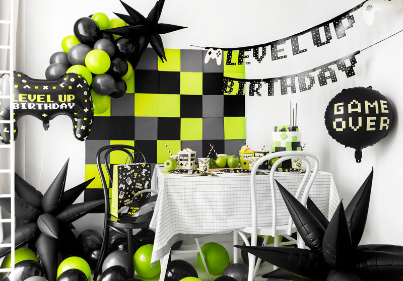 Banderola Fiesta Juegos Level Up Cumpleaños 2.5m