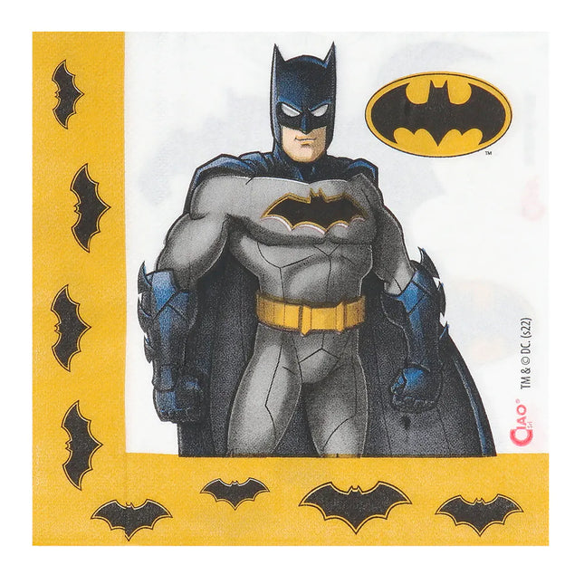 Servilletas Batman 33cm 20ud