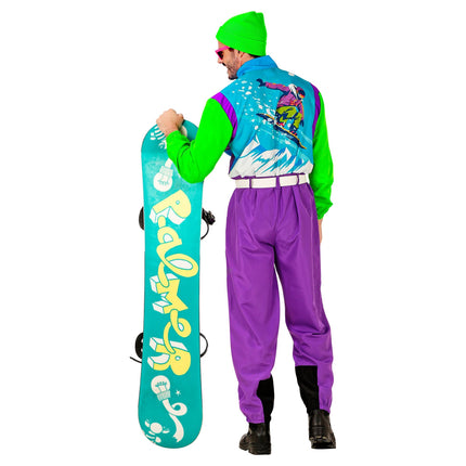 Neón 80s Traje de Esquí Snowboarder