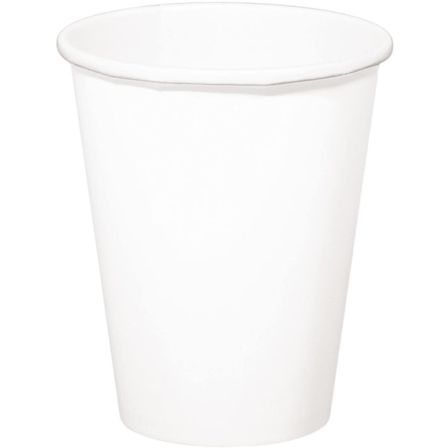 Vasos Blancos Cartón 350ml 8pcs