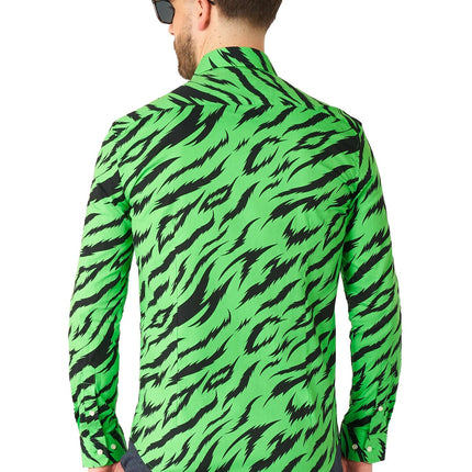 Camisa Verde Tigre Hombre <tc>OppoSuits</tc>