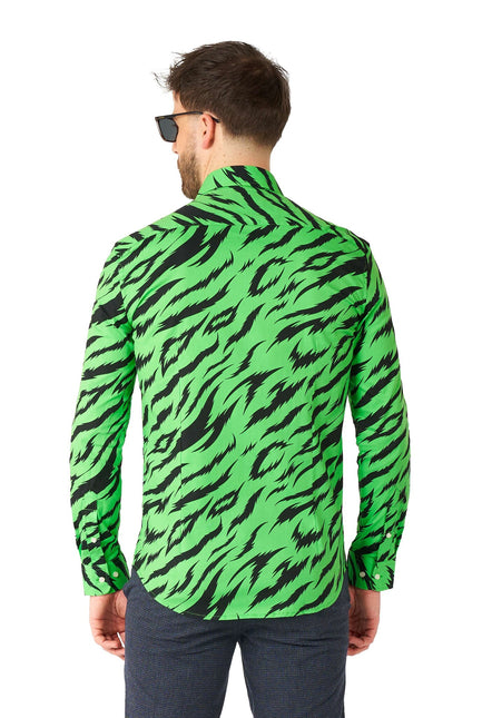 Camisa Verde Tigre Hombre OppoSuits