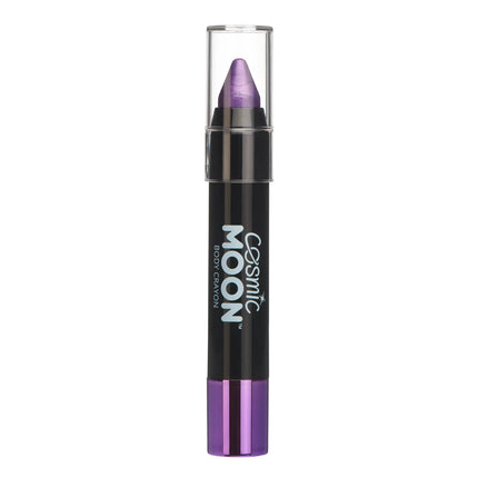 Crayones metálicos para el cuerpo Luna Cósmica Morado 3.2g