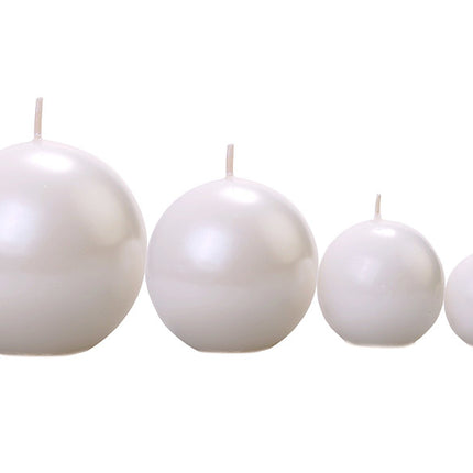 Bola Velas Perla Metálica 6cm 10pcs