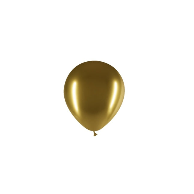 Globos de Oro Cromados 13cm 100pcs