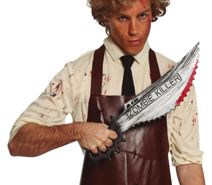 Cuchillo Asesino Zombie Halloween 50cm