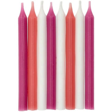 Velas Rosa 6cm 16 piezas