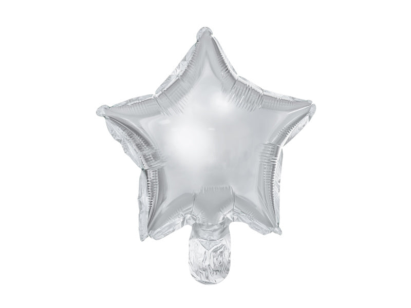 Globo de Helio Estrella Plata Vacío 25cm 25pcs