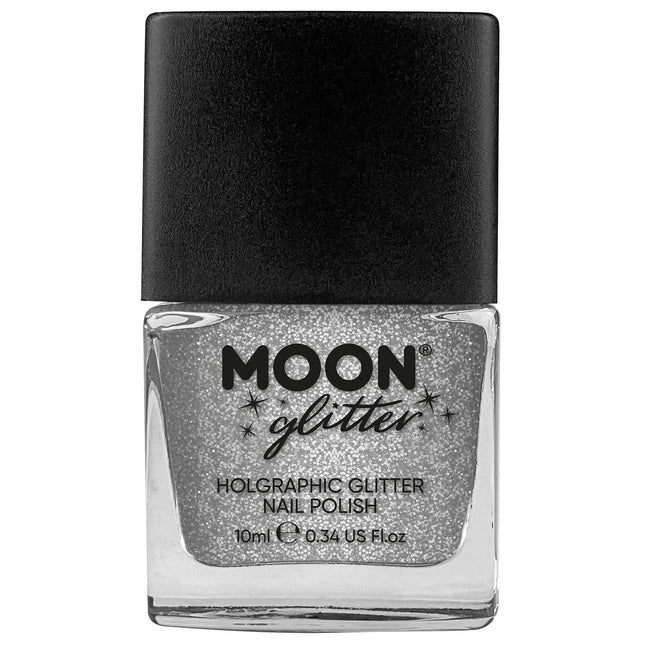 Esmalte de uñas holográfico Moon Glitter Plata 14ml