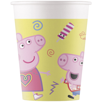 Vasos Peppa Pig 200ml 8uds.