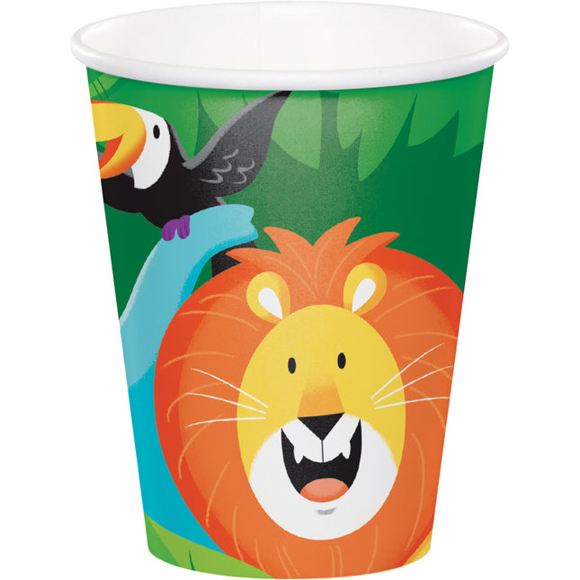 Vasos Jungla 256ml 8ud