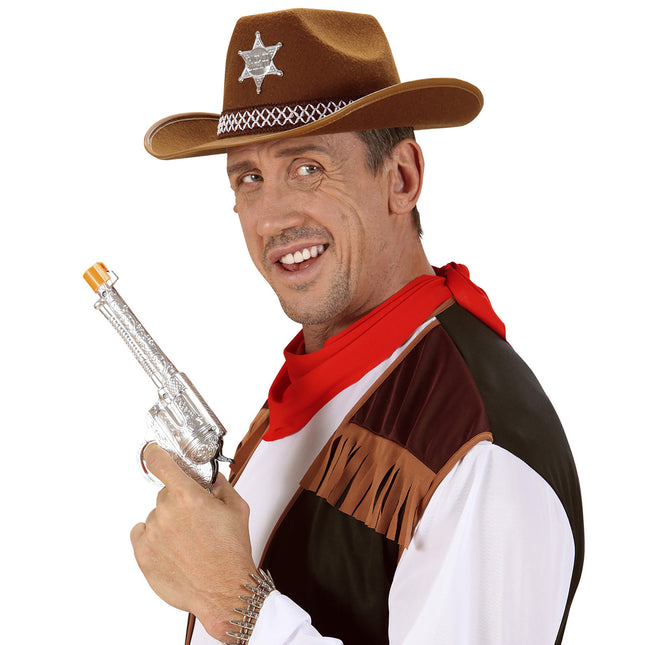 Sheriff de Sombrero Marrón