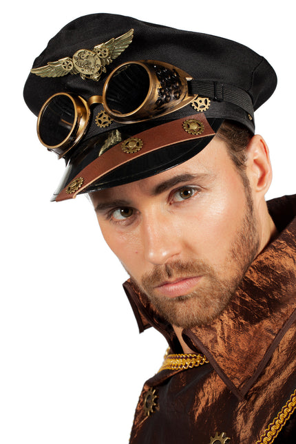 Gorra Steampunk Con Gafas