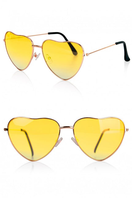 Gafas Corazón Amarillo