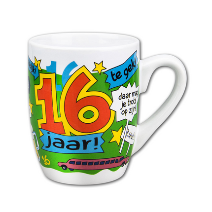 Taza 16 Años 12cm