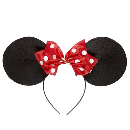 Diadema Minnie Mouse Negro Rojo