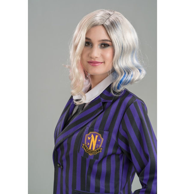 Disfraz Miércoles Uniforme escolar Negro/Morado