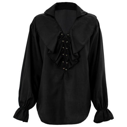 Blusa Negra Damas Piratas/Renacimiento