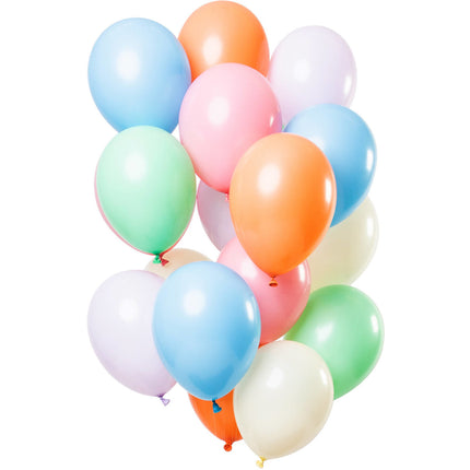 Globos Pastel Cromados 33cm 15pcs