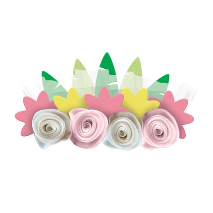 Diademas Caballos Flores 4pcs