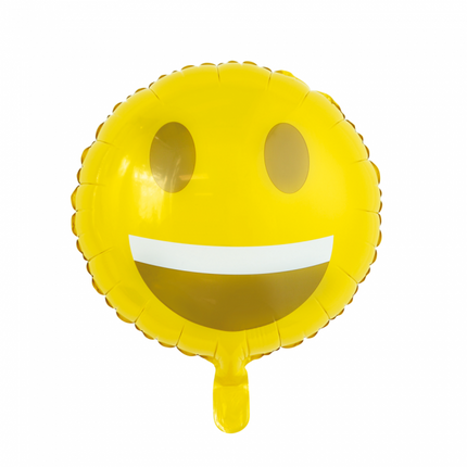 Globo de Helio Emoji Sonrisa 45cm vacío