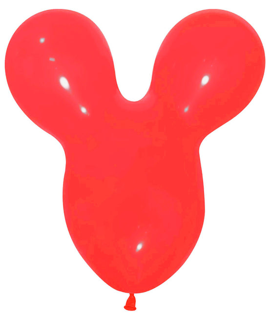 Globos Cabeza de Ratón Rojo 25pcs