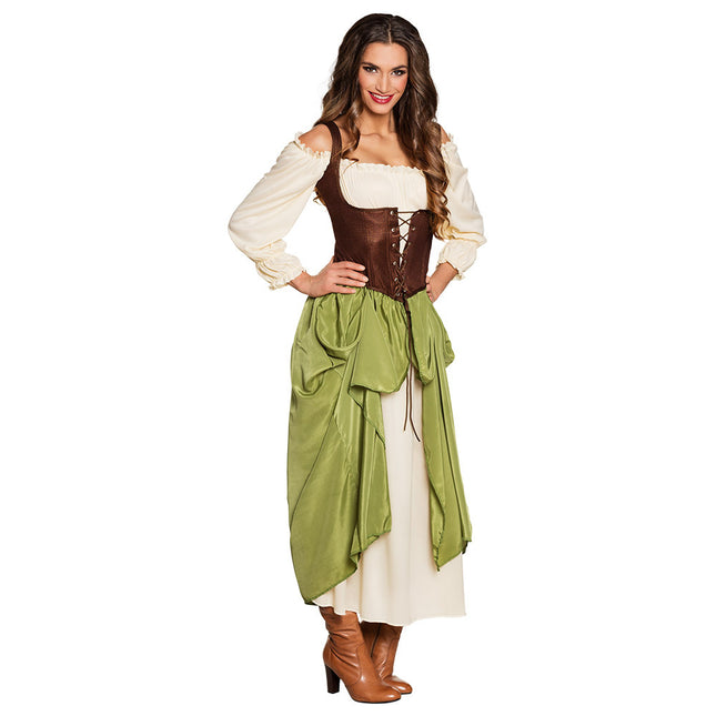 Vestido Dirndl Oktoberfest Mujer Verde