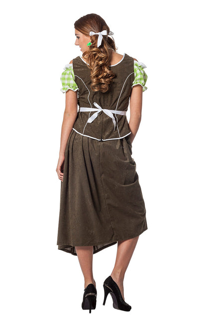 Vestido Dirndl Verde Oktoberfest Damas