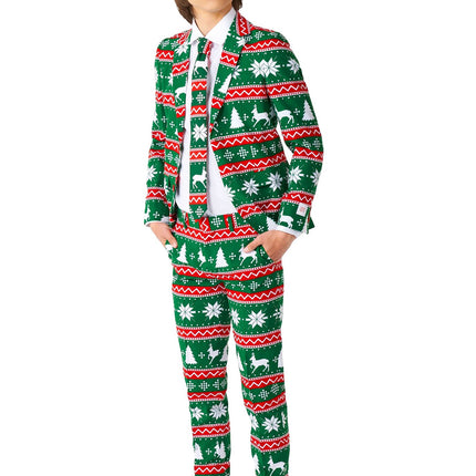 Traje Verde Festivo Niño Adolescente OppoSuits