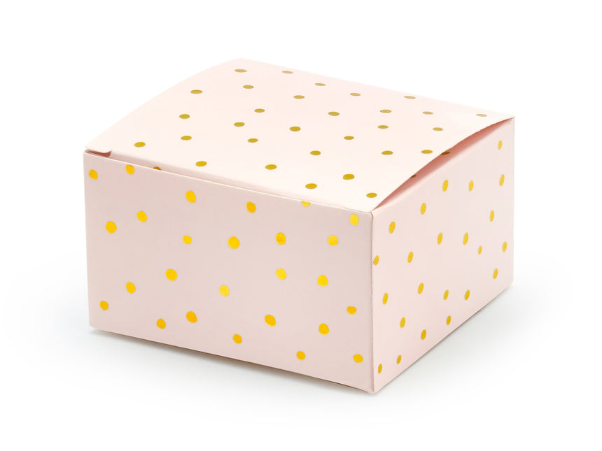 Cajas de regalo Dotted Gold 6cm 10pcs