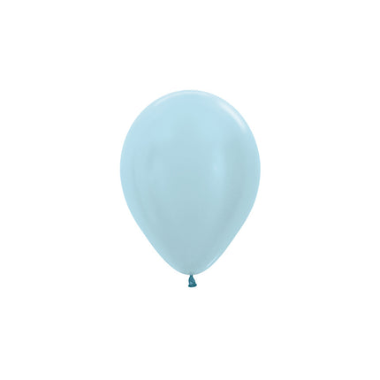 Globos Azul Perla 12cm 50pcs