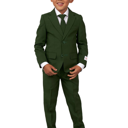 Traje Verde Oscuro Niño OppoSuits