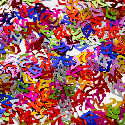 Confeti de mesa 21 Años Color