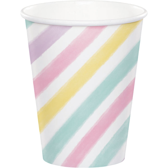 Vasos Unicornio Papel 256ml 8pcs