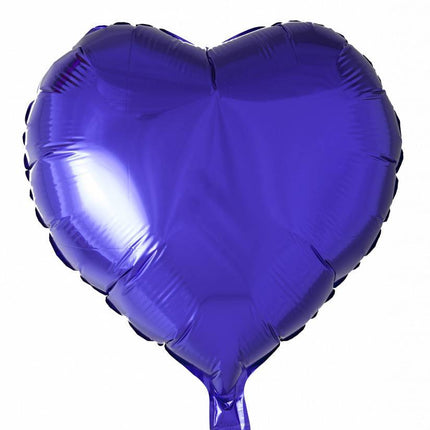 Globo de Helio Corazón Morado 46cm vacío