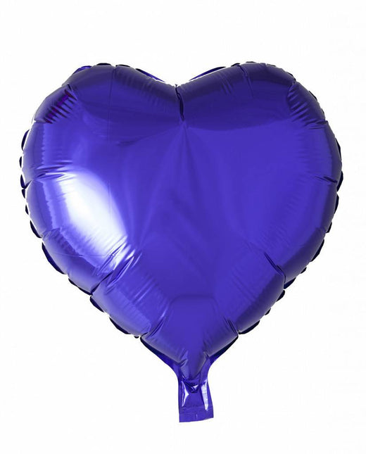 Globo de Helio Corazón Morado 46cm vacío