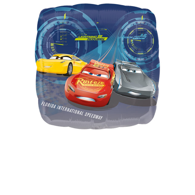 Globo de Helio Cars 3 Cuadrado 43cm Vacío