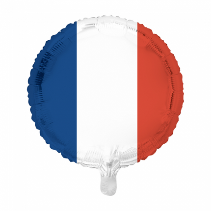 Globo de Helio Bandera Francia 45cm vacío