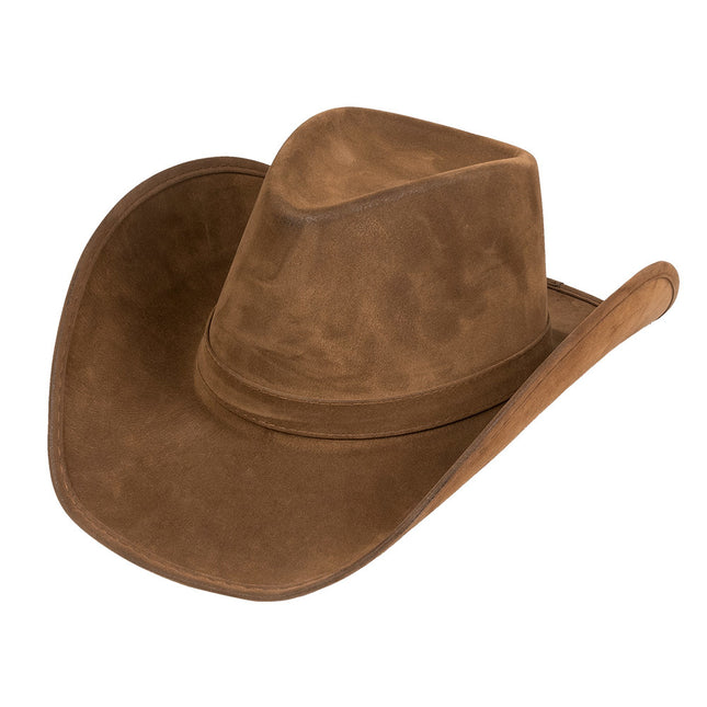 Sombrero de vaquero Piel sintética Marrón 43cm