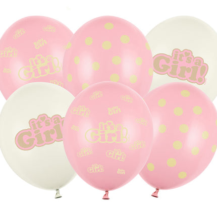 Globos Es Una Niña 30cm 6pcs