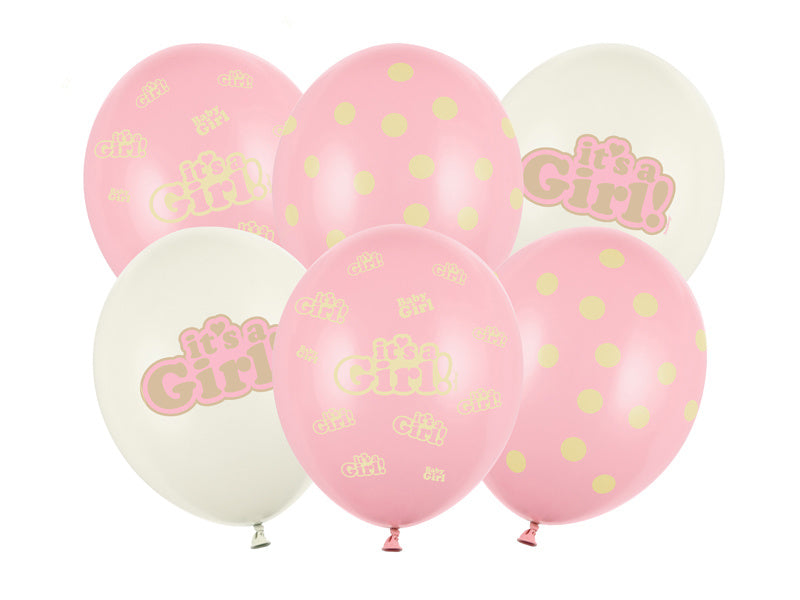 Globos Es Una Niña 30cm 6pcs