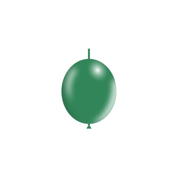 Globos Botón Verde Oscuro 15cm 100pcs