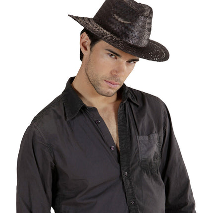 Sombrero Vaquero Paja Negro