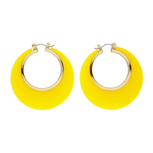 Pendientes Disco 70S Oro Amarillo