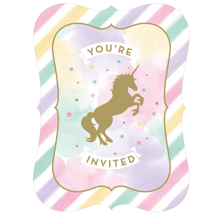 Invitaciones Unicornio 12cm 8pcs