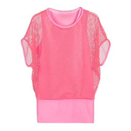 Camisa de rejilla Rosa Señoras M-L | 40-46