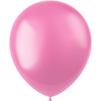 Globos Rosa Chicle Metalizado 33cm 50pcs