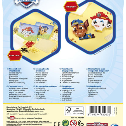 Cuentas de hierro Paw Patrol