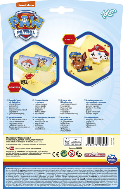 Cuentas de hierro Paw Patrol